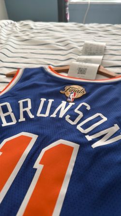 NEW YORK KNICKS AUTHENTIC W/ RECEIPT NBA FINALS BRUNSON 11 NEW W/TAGS. RECEIPT  SOLD OUT SZ XL “52” 2025/2026 FINALS PURCHASED IN 2026 NBA STORE