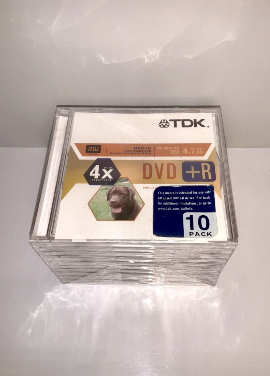 TDK Speed 120 Minutes DVD+R 10 Pack Spindle 4.7GB, Brand New Sealed!