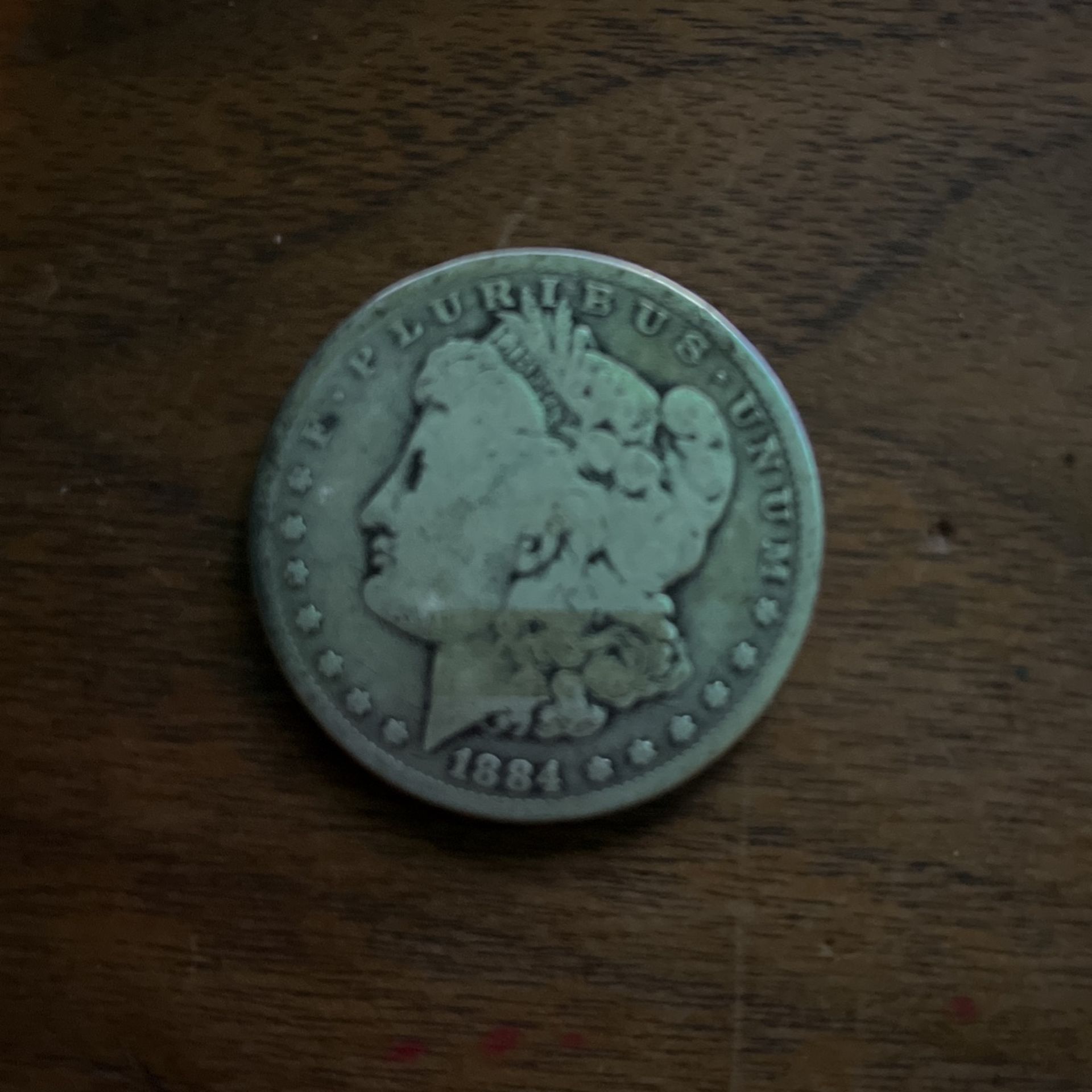 1884 Morgan Silver Dollar No Mint 