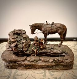 Horse themed decorative art electric water fountain
L17xD8xH8 inch Lbs 11
