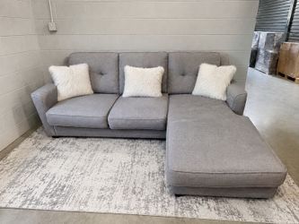 no deposit Free delivery Grey sectional reversible chase