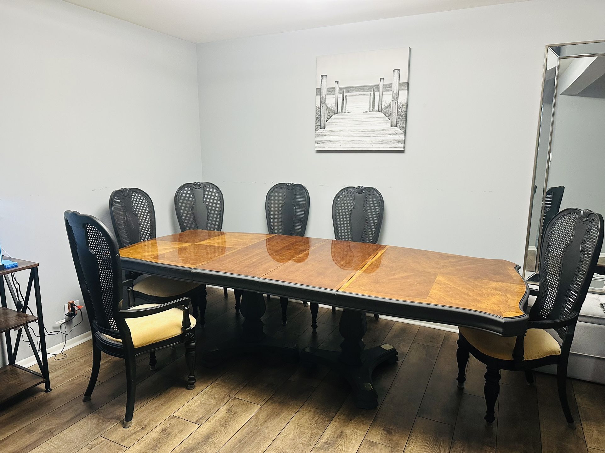 Extendable Dining Table Set with Chairs