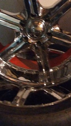 Nice Chrome Rims For Chevy Silverdo Great Condition"