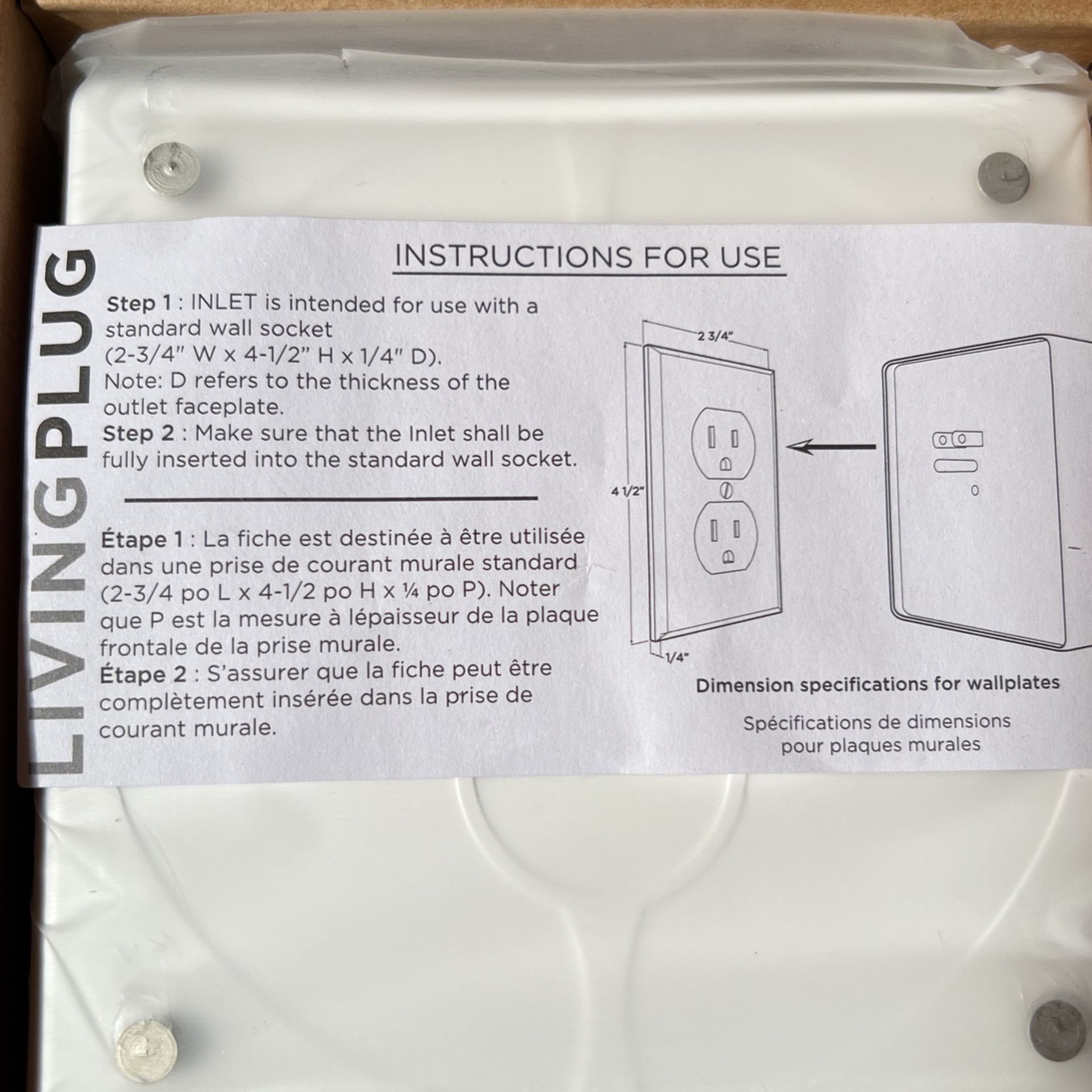 Living Plug Child Safety Outlet With Usb And Standard Plug