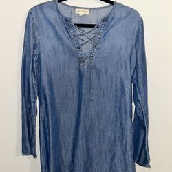 Anthropologie Blue Dress 