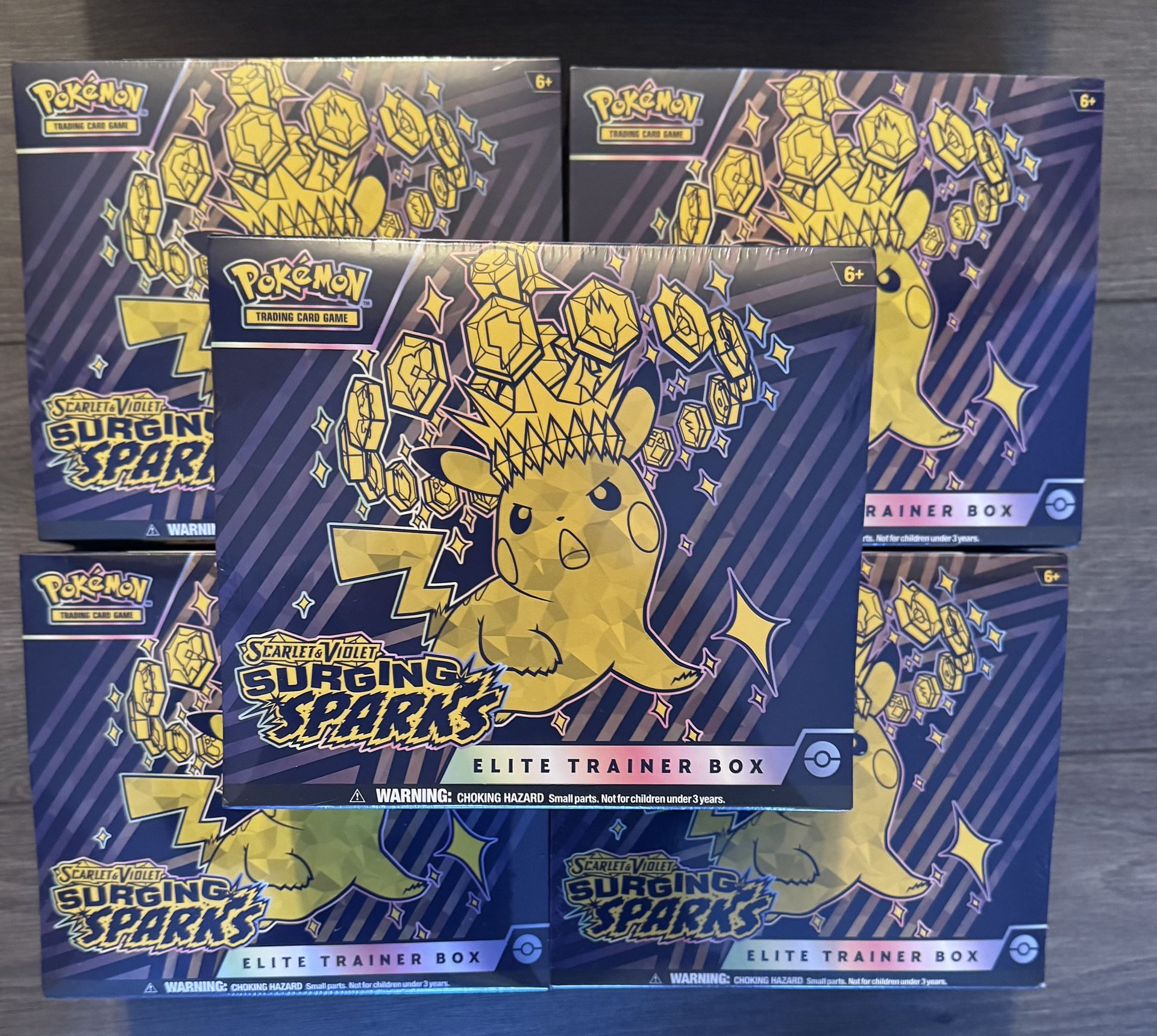 ⭐ Pokémon Scarlet & Violet: Surging Sparks — ETBs & Booster Bundles