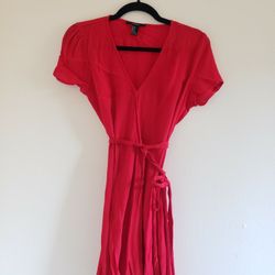Red Wrap Dress
