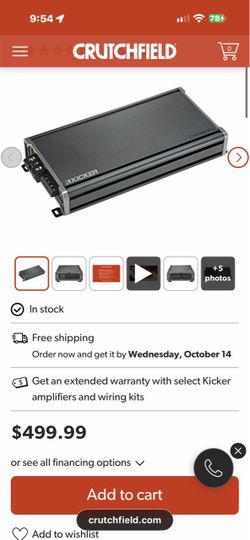 Kicker 1800 watt amp