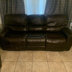 Large Sofa Couch Recliner Black