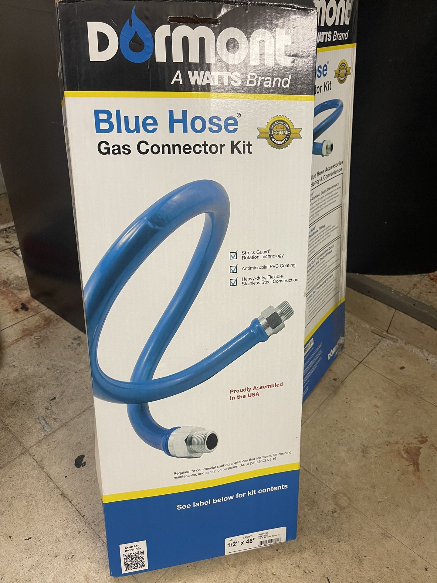 Blue Hose Gas Connector Kit