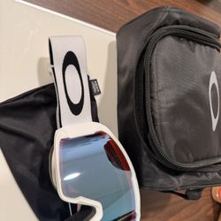 LINE MINER M MATTE WHITE / PRIZM SAPPHIRE IRIDIUM GOGGLES