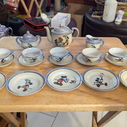 X!DISNEY1930's17PIECE TEA SET