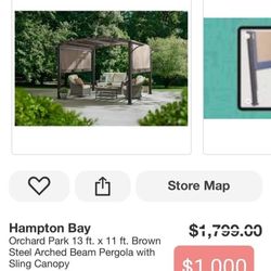 Hampton Bay Orchard Park 13 Ft X 11ft Canopy