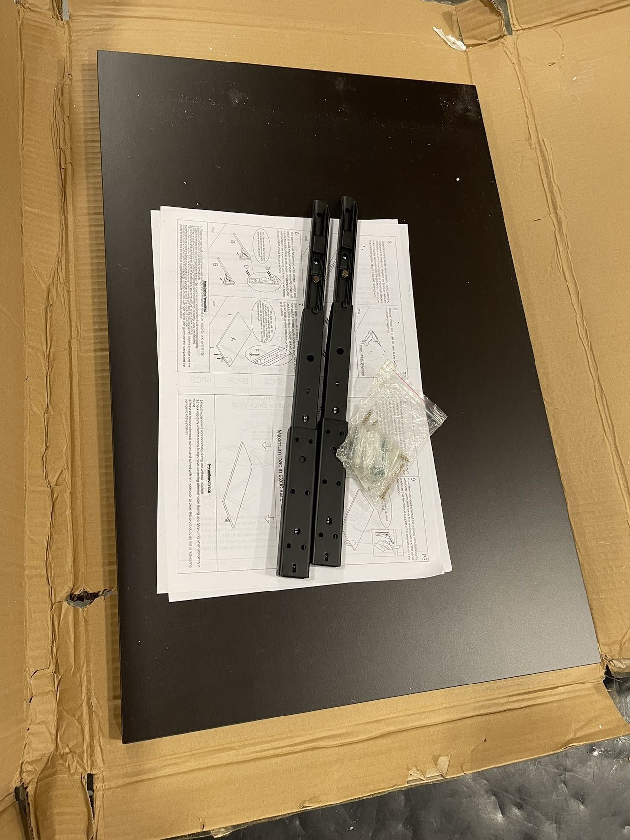 #041202 Wall Mounted Folding Table - Heavy Duty Small Fold Down Dining Table Length 30" Width 20" Perfect Addition to Home Office/Laundry/Home Bar/Kit