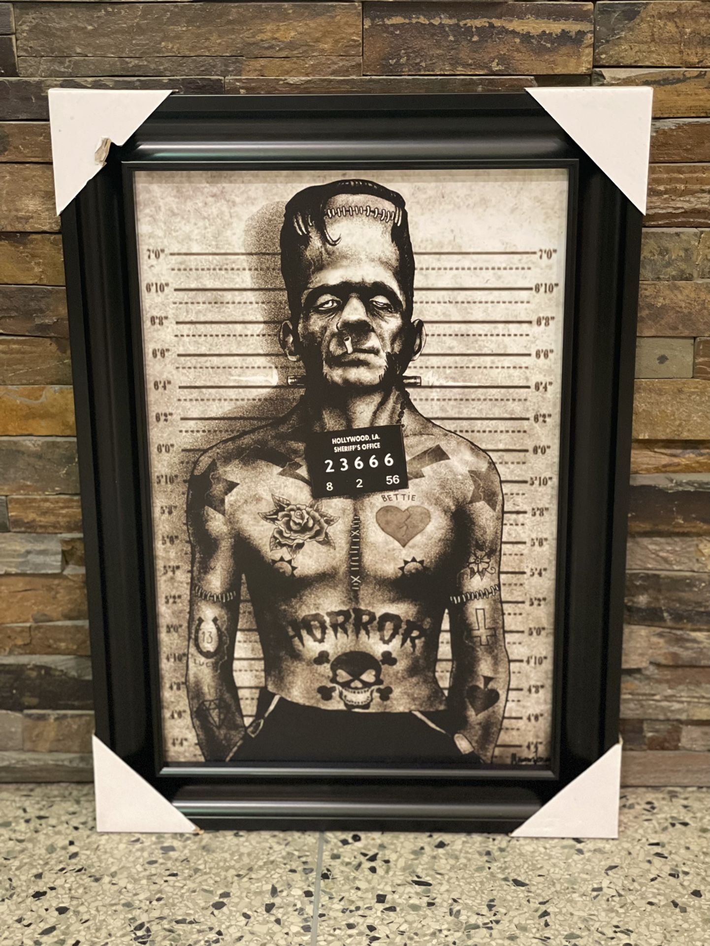 Frankenstein Wall Decor 21.5x15.5 Inches