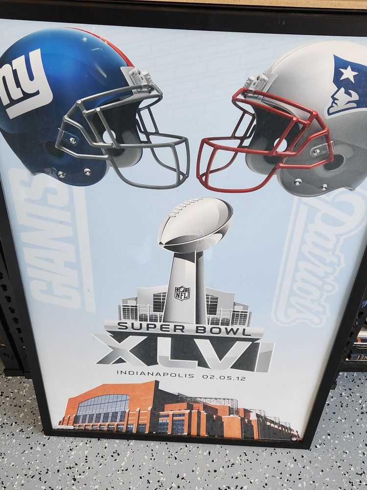 Framed and Wired Super Bowl Poster