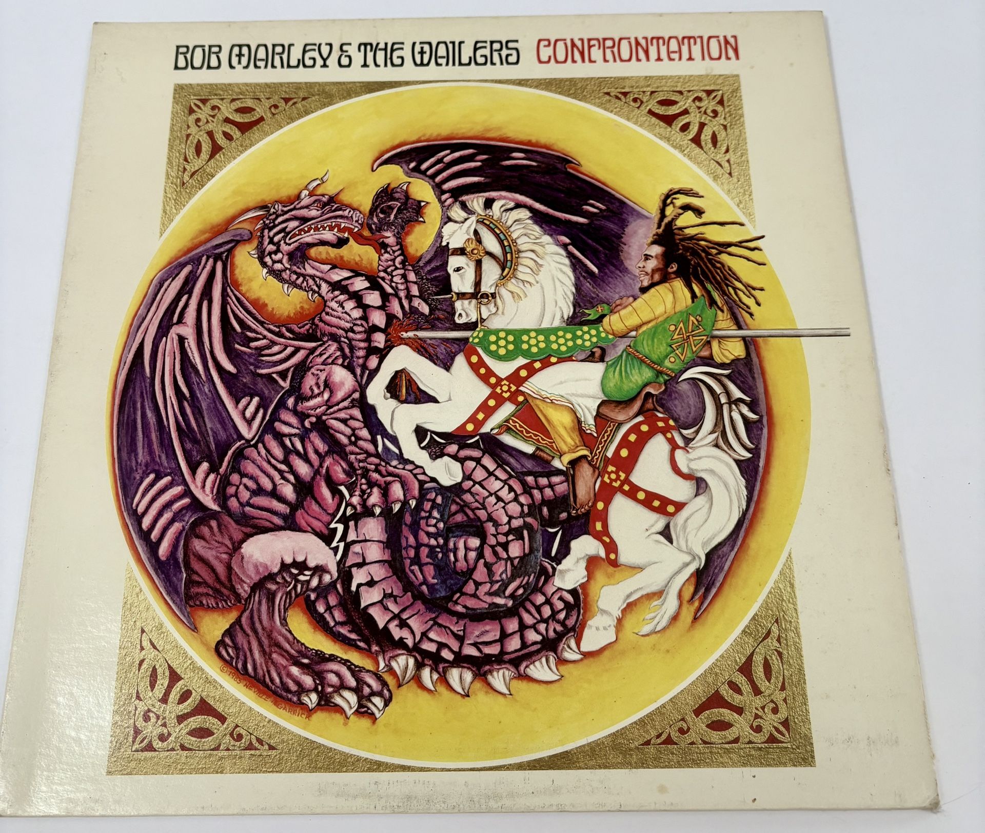 Bob Marley & The Wailers Confrontation 1983 Vinyl LP Tuff Gong 90085-1 VG+ VG