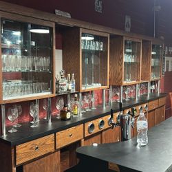 GLASS MIRROR SHELVING 