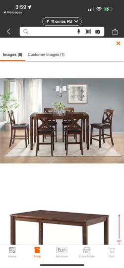 Alexa 7-Piece Cherry Dining Set