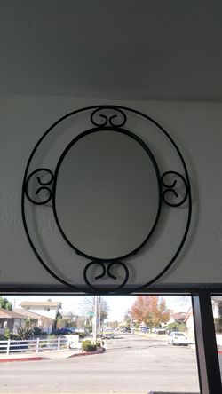 Custom framed mirror