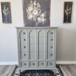 Sage Green Tall Dresser 