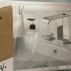 Two Handle Bath Faucet - Chrome Finish