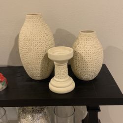 Three Piece Vase Set