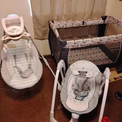 pack n play & swings 