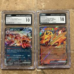 🔥 CGC 10 Charizard ex Slabs – Gem Mint 10 – Japanese – Investment Pair 🔥 