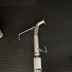 Nameless performance muffler delete axle-back exhaust.  