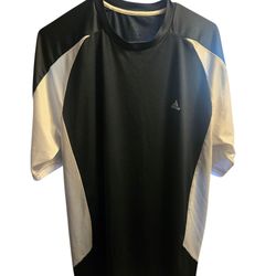 Vintage Adidas Climalite Athletic Shirt Black Size X Large Black and White