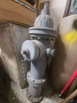 Authentic municipal fire hydrant, dated 1972