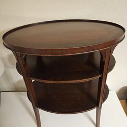 3 Tiered Oval Side Table 