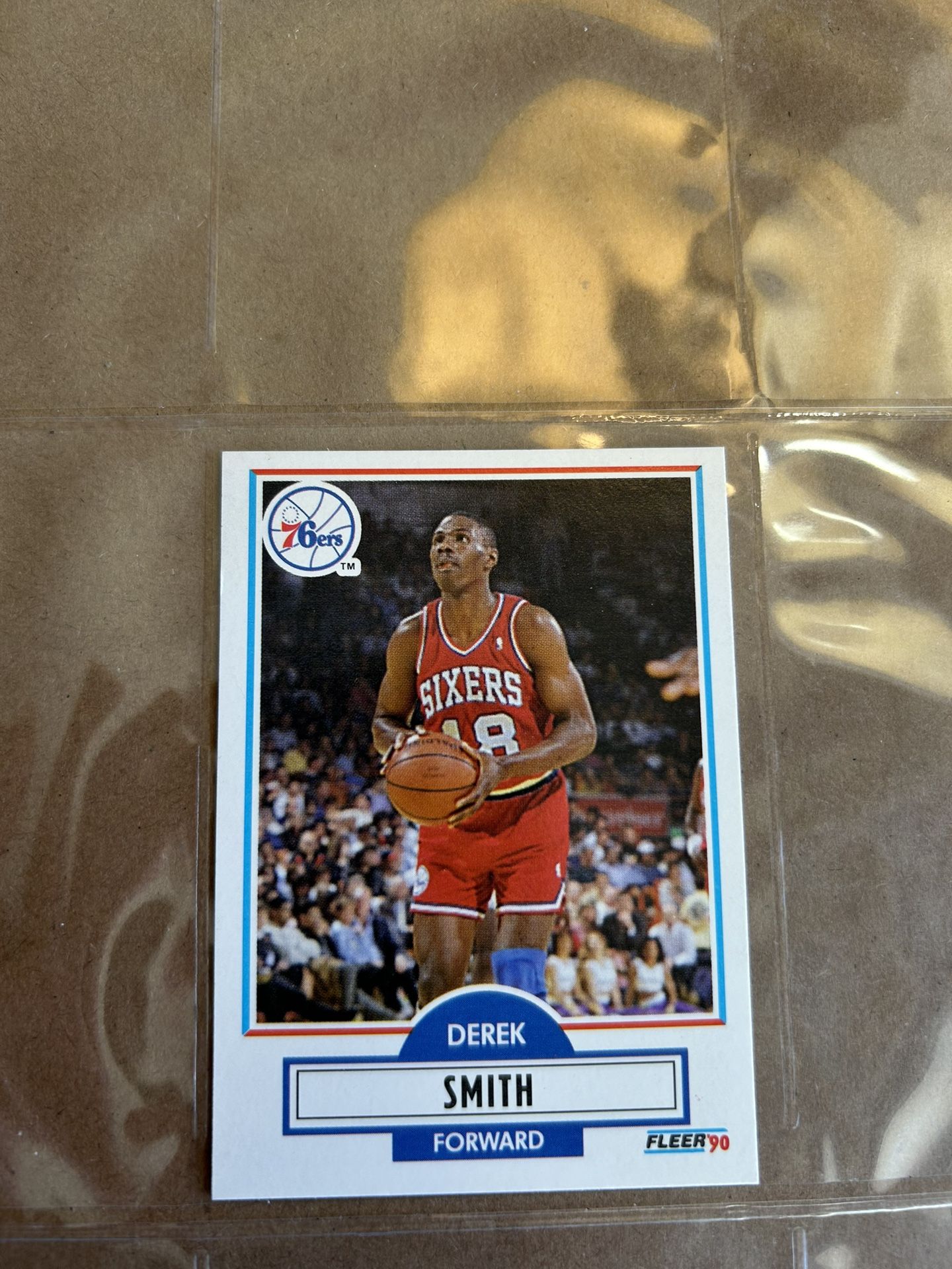 Derek Smith Philadelphia 76ers Trading Card