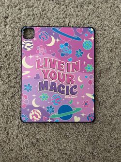Casetify Live In Your Magic Pink Purple IPad Pro 12.9 Back Cover Case