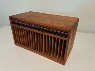 Kalmar teakwood pop out CD holder