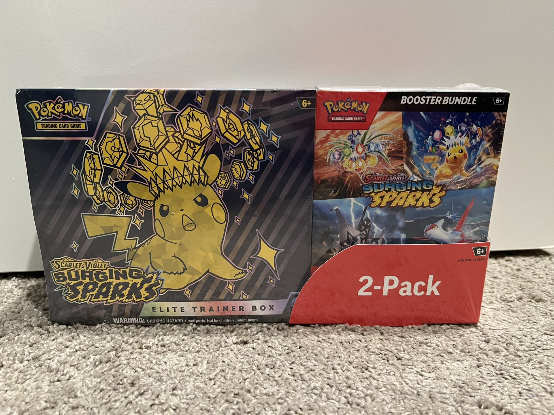 Pokemon Surging Sparks ETB & BB 