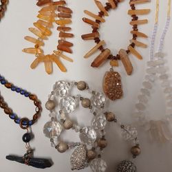 Crystal Necklaces GENUINE SEMI PRECIOUS GEMSTONES