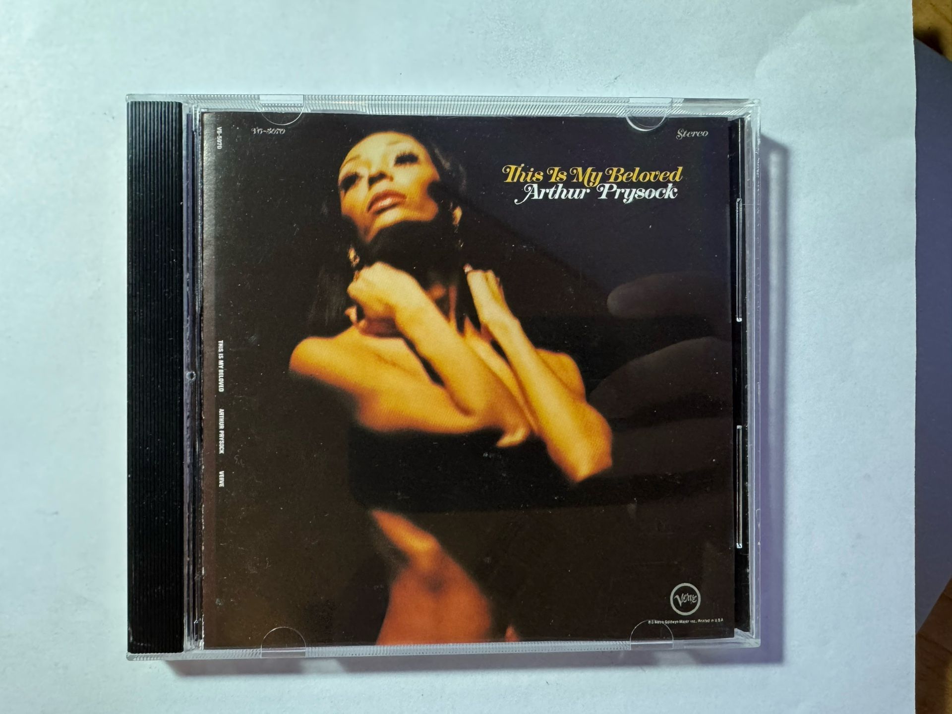 ARTHUR PRYSOCK THIS IS MY BELOVED CD JAZZ 1992 ** MINT ** VERVE