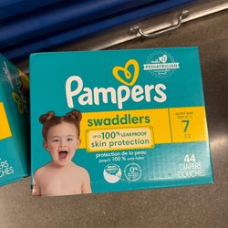 Pampers Swaddlers Box Size 7 Diapers