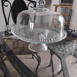 Glass Cake Stand With Lid