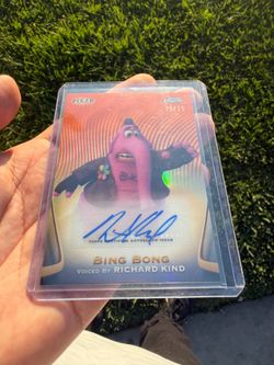 Disney Topps chrome Bing Bong autograph TCG