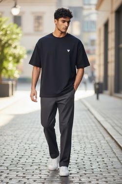 GUESS Men's Small Triangle Logo T-Shirt