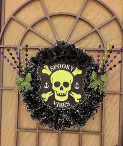 Spooky Vibes Halloween Wreath
