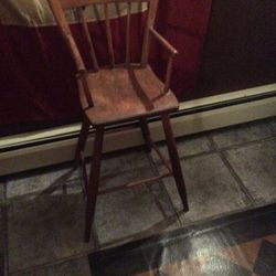 Antique Thumb Back Child Hi-Chair Mint Condition (1860’s)