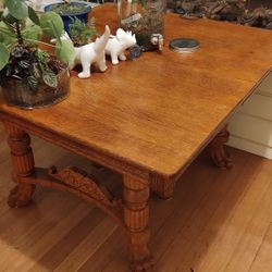 Antique Claw Foot Dining Table