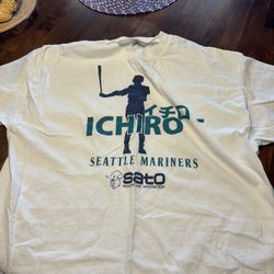 Ichiro Seattle Mariners SATO Healthcare Innovation T Shirt Gildan XL MLB