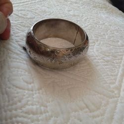 Bangle Bracelet Sterling Silver 