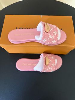 Pink LV sandals