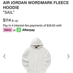 Jordan Hoodie Size Small